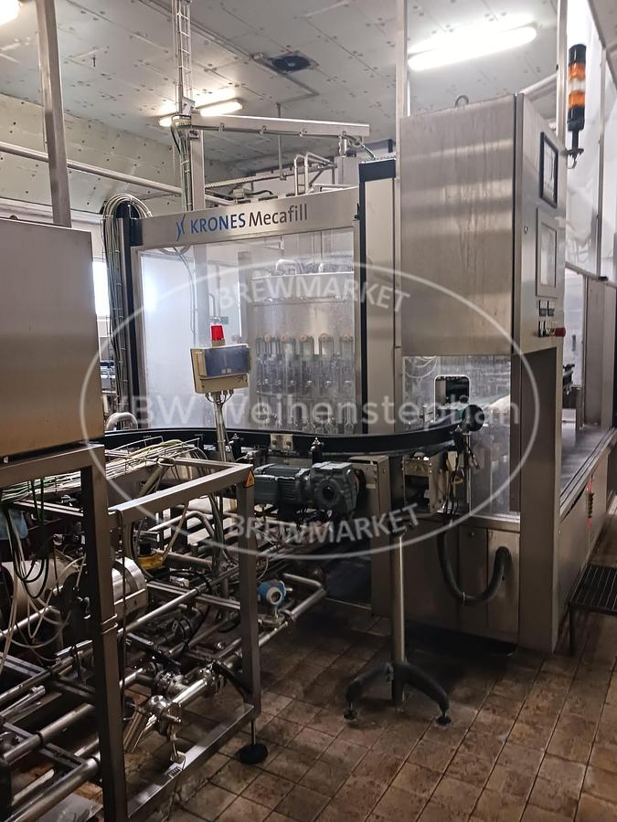 Used Glass bottle filling line