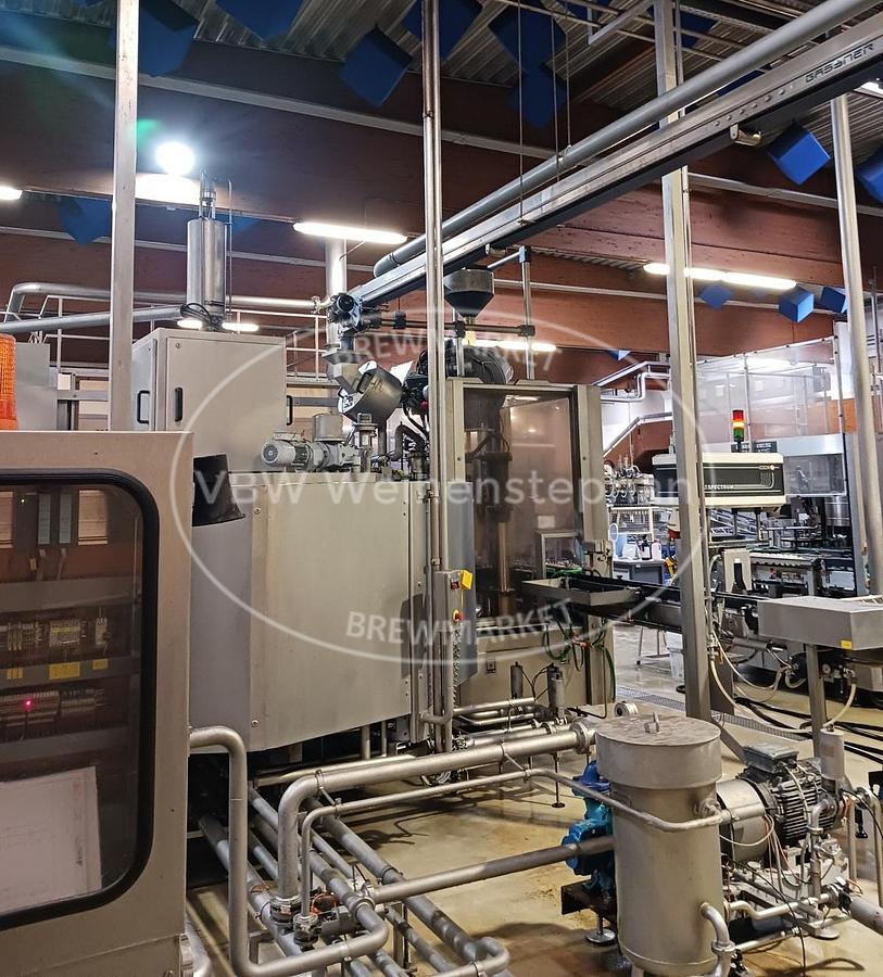 Used Glass bottle filler and capper