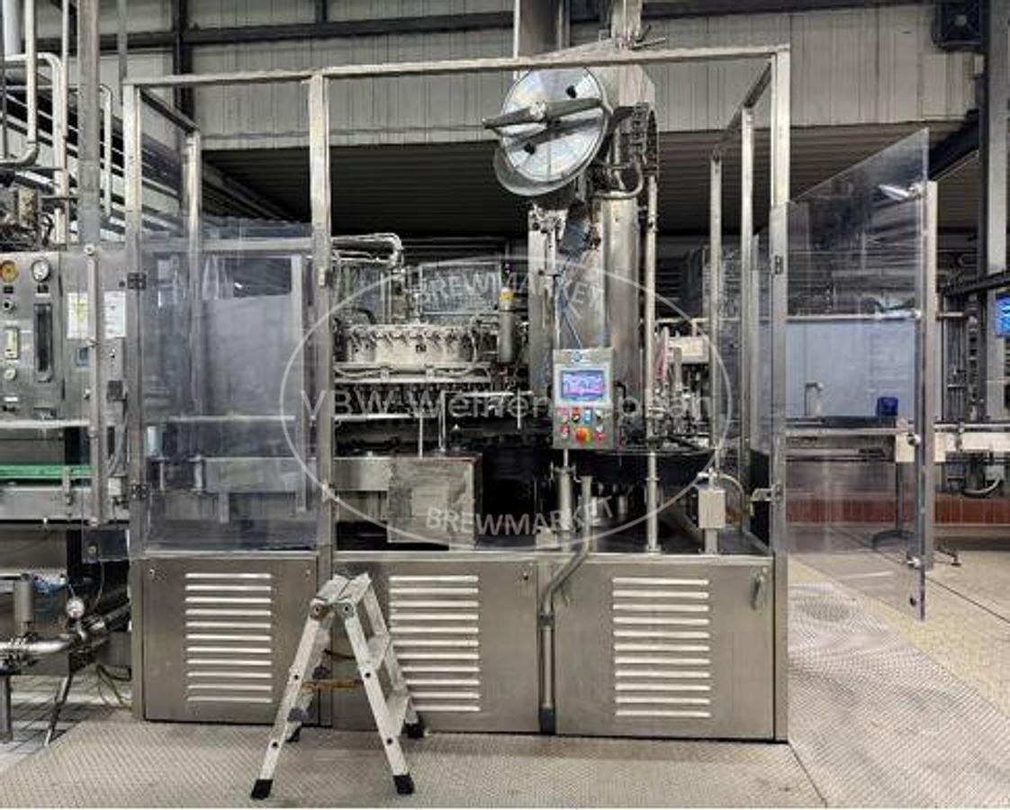 Used Glass bottle filler and capper