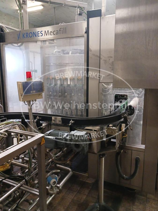 Used Glass bottle filler and capper