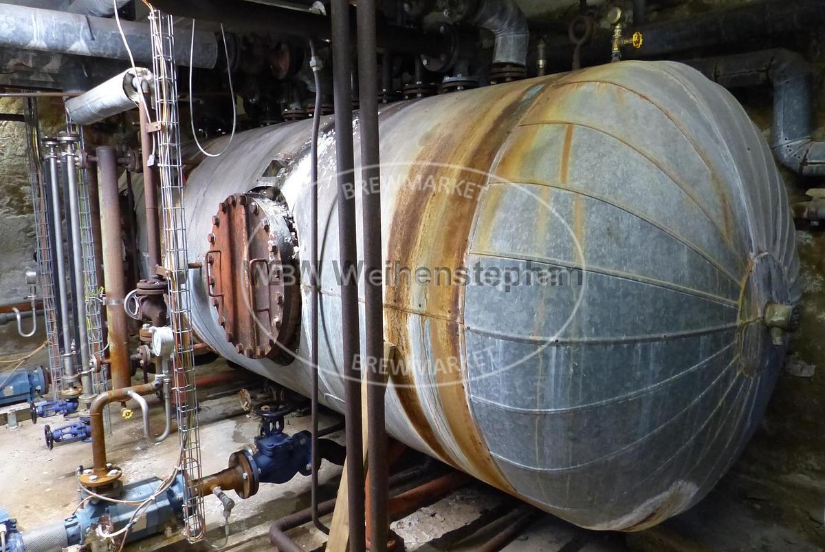 Used condensate collection vessel