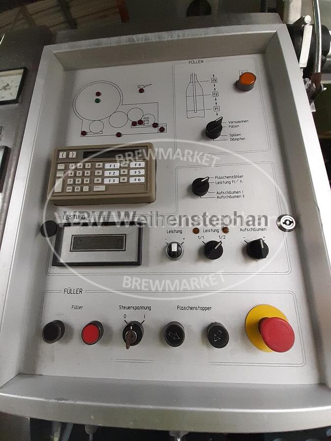 Used Glass bottle filler and capper