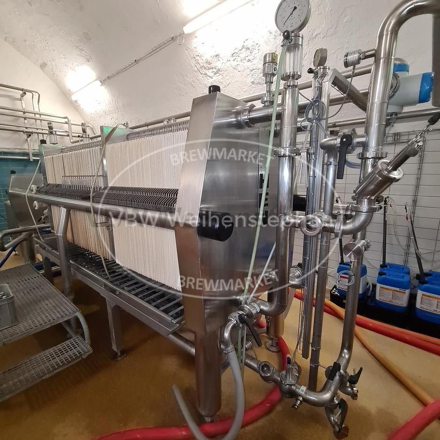 Used Kieselgur- and sterilising filter