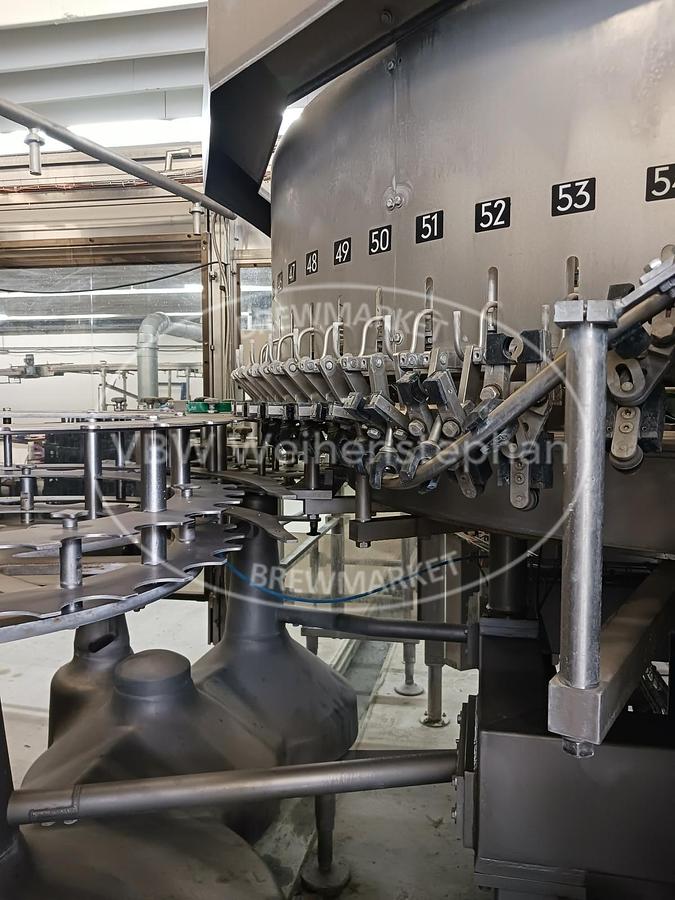 Used Rinsing, filling and sealing machine