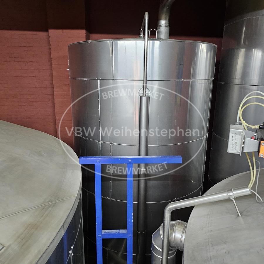 Used Lauter wort pre-run tank