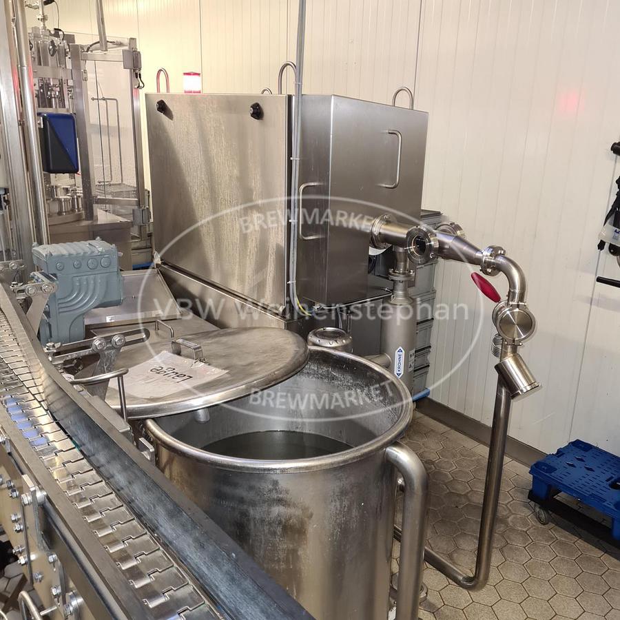 Used glass bottle filling line