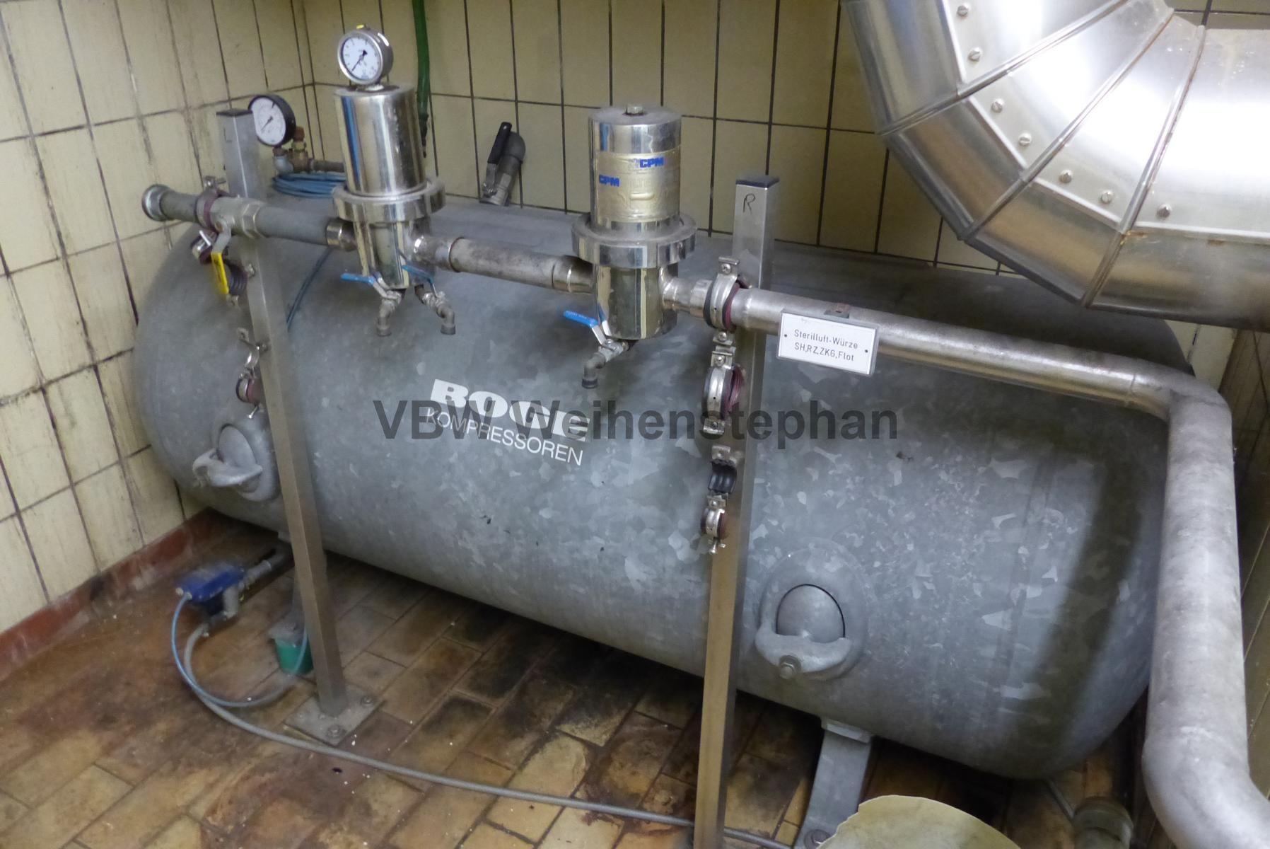 Used compressed air tank