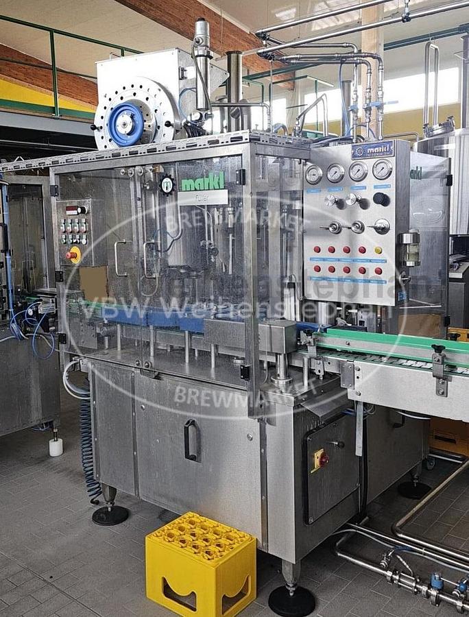 Used Glass bottle filling line