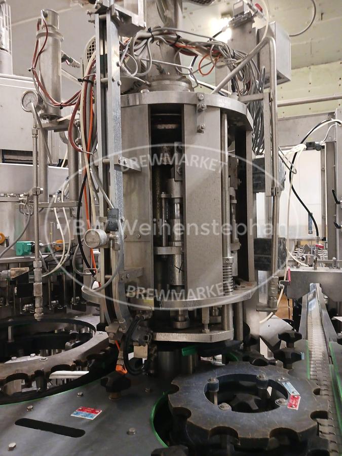 Used Glass bottle filler and capper