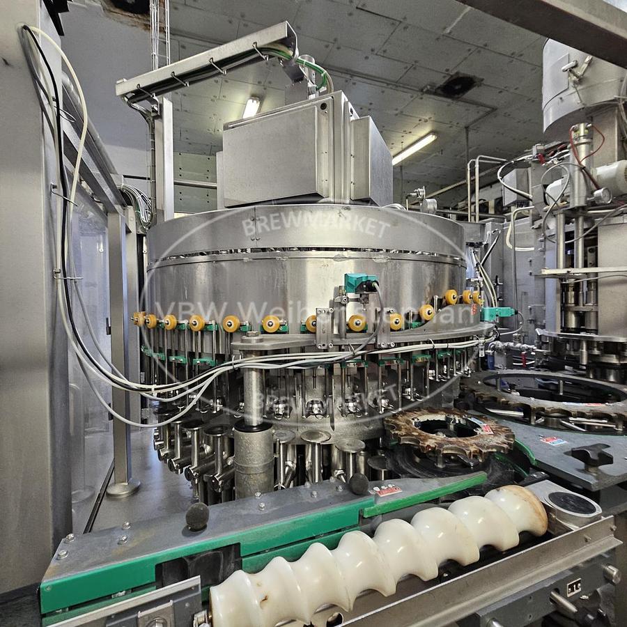 Used Glass bottle filler and capper