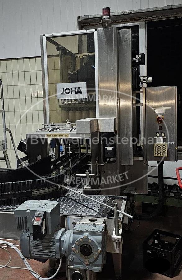 Used nonreturnable glass bottle filling line