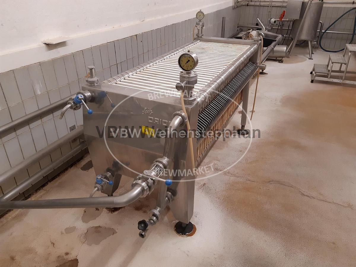 Used kieselguhr filtration plant