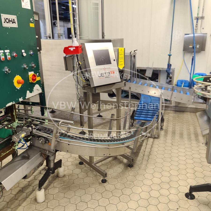 Used glass bottle filling line