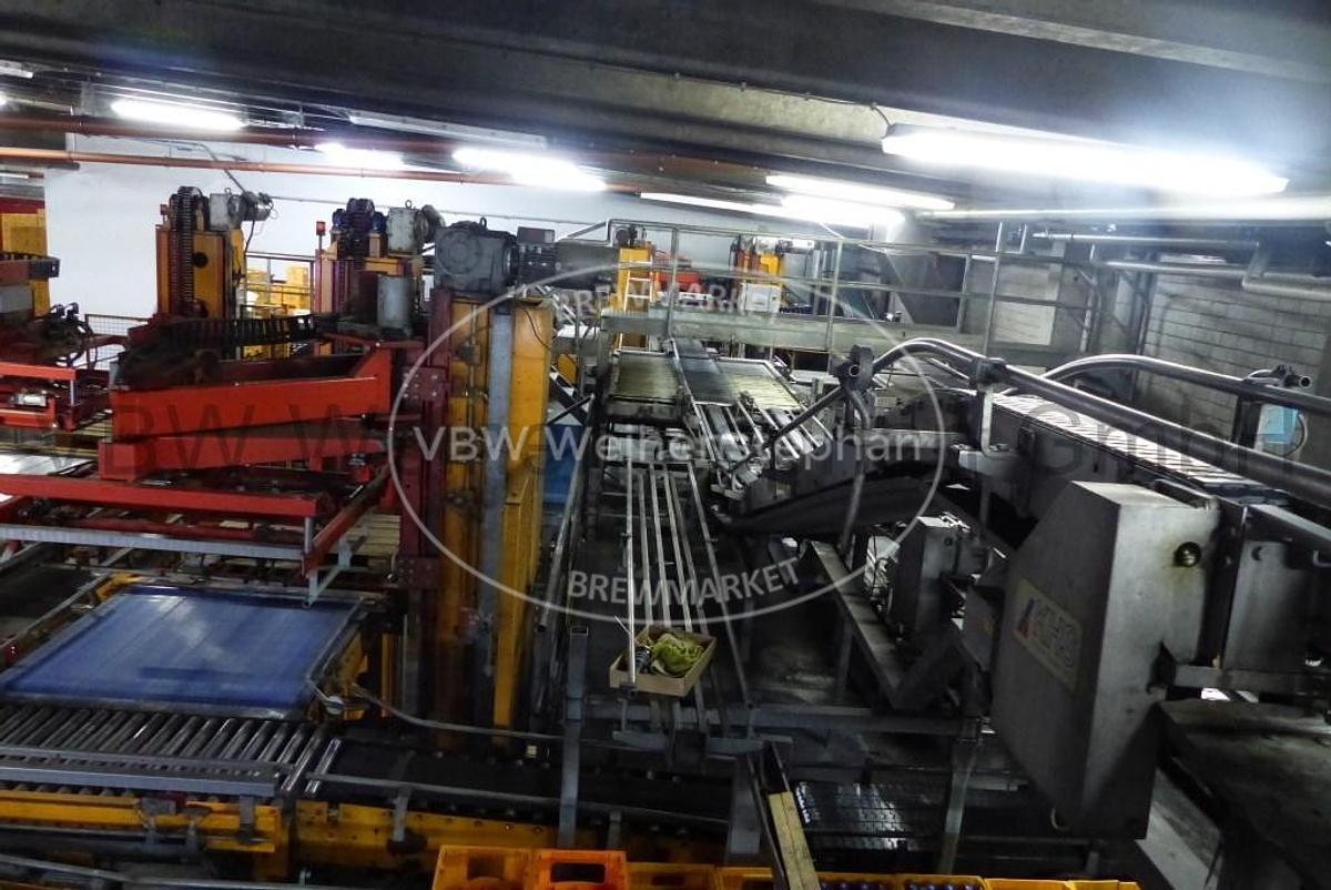 Used glass bottle filling line