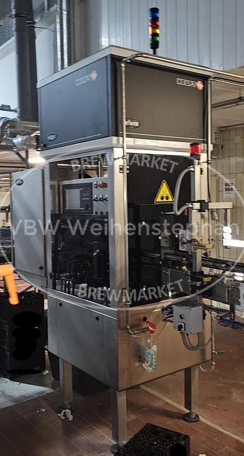Used nonreturnable glass bottle filling line