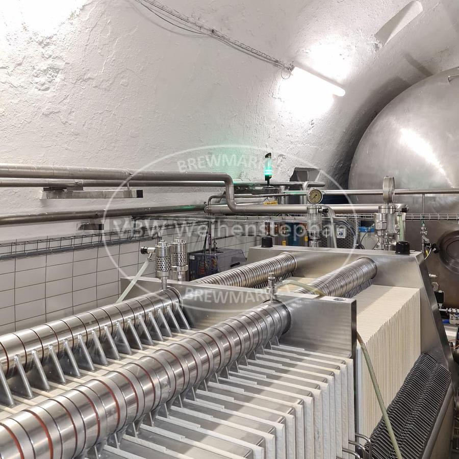 Used Kieselgur- and sterilising filter