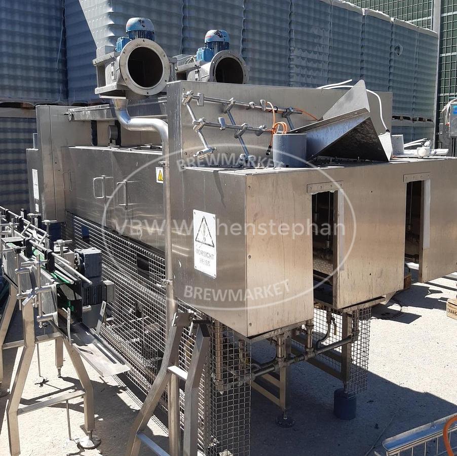 Used Shrink tunnel with 2 parallel conveyors