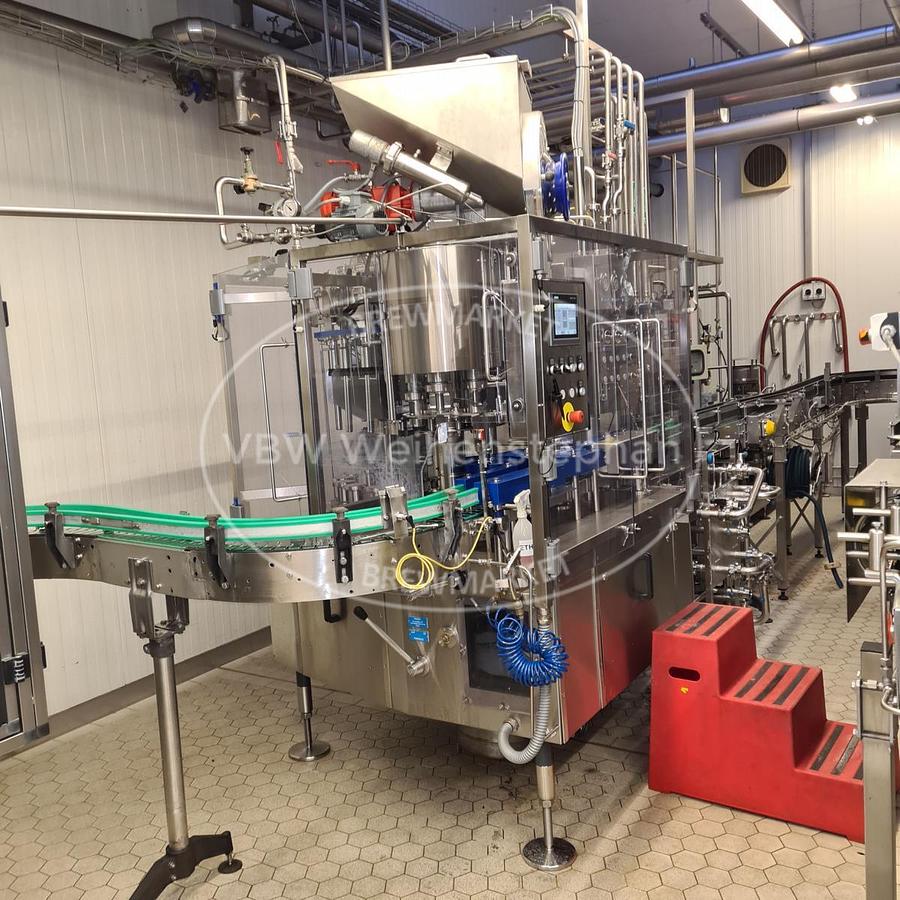 Used glass bottle filling line