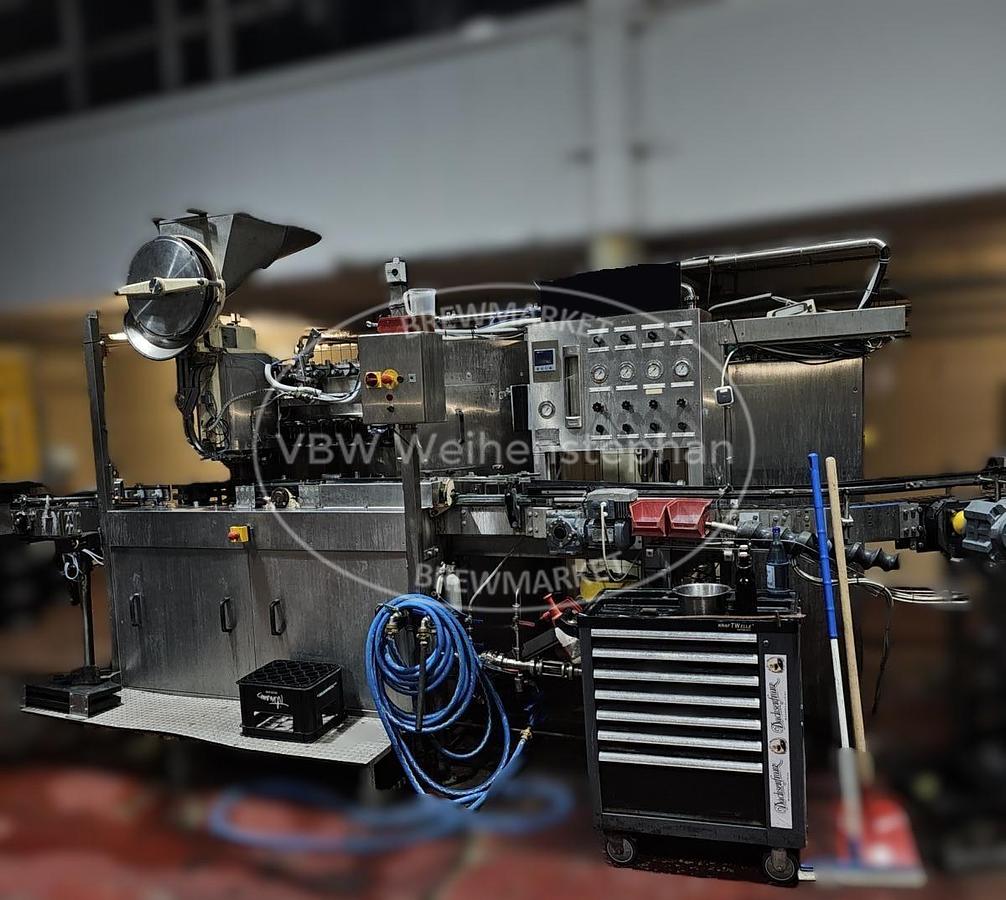 Used Glass bottle filler and capper