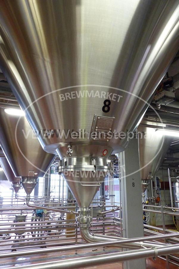 Used Cylindro-conical fermentation and storage tanks (CCT, 7 pcs.)