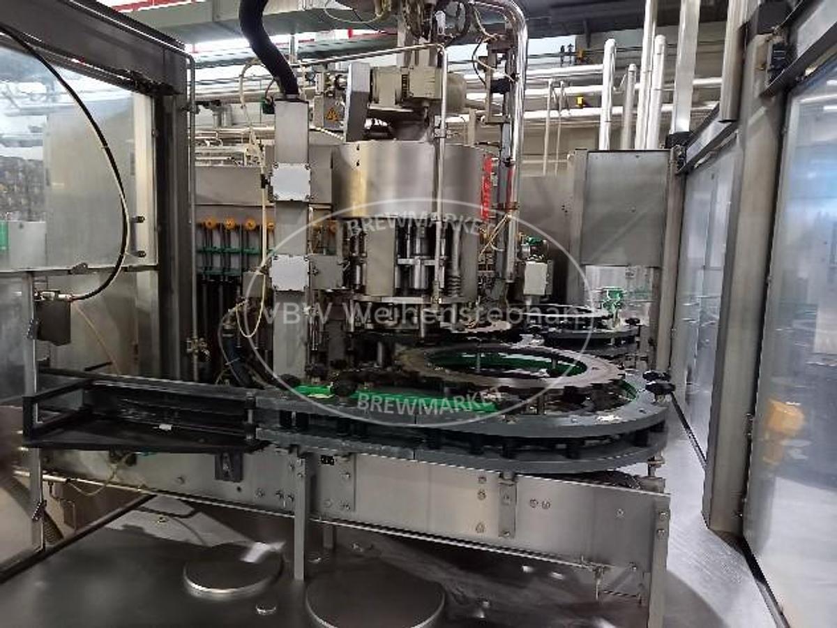 Used Glass bottle filler and capper