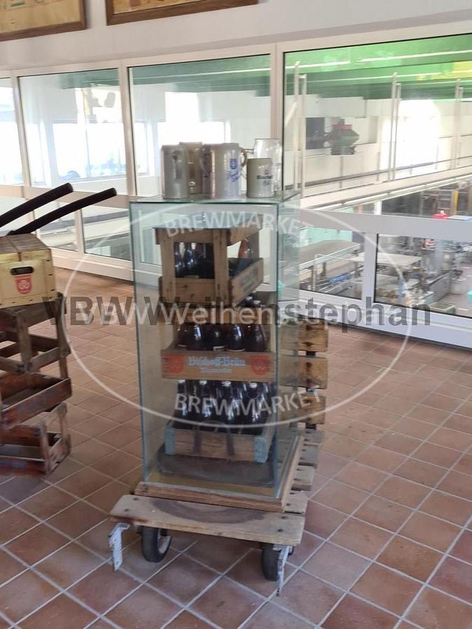 Used Glass cabinet on trolley