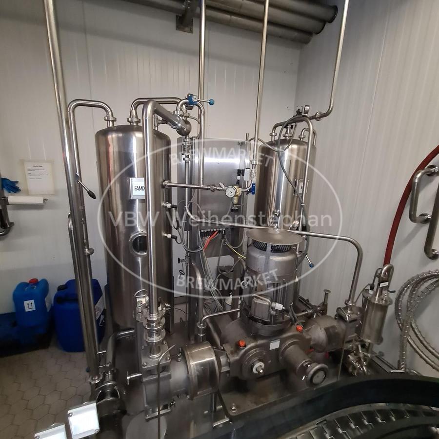 Used glass bottle filling line