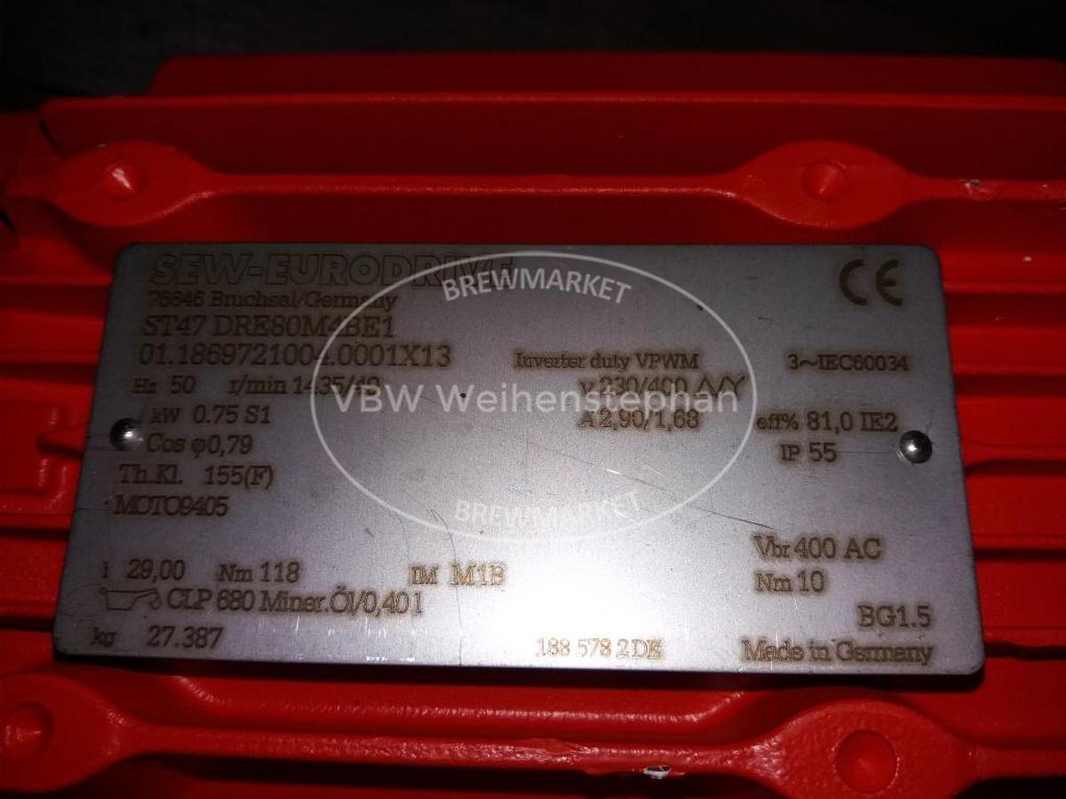 Gebraucht Schneckengetriebe mit Getriebemotor