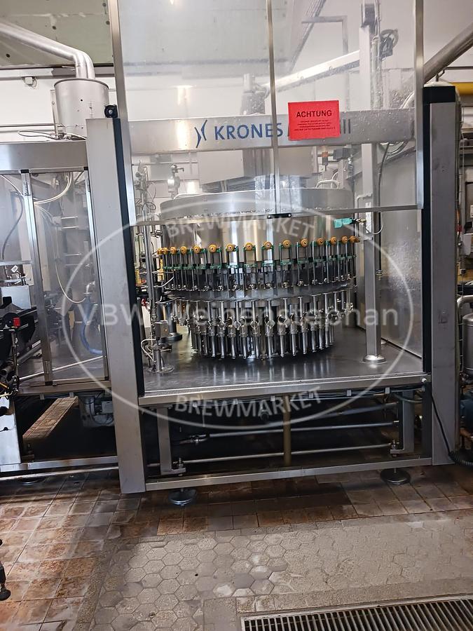Used Glass bottle filler and capper