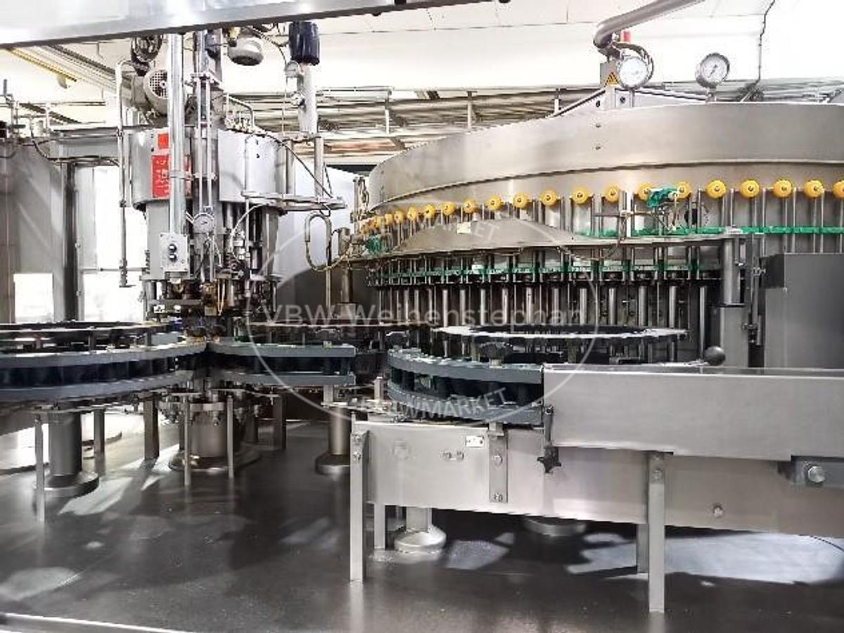 Used Glass bottle filler and capper