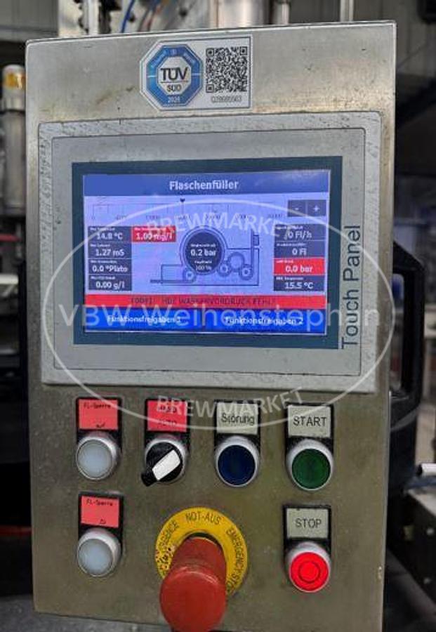 Used Glass bottle filler and capper