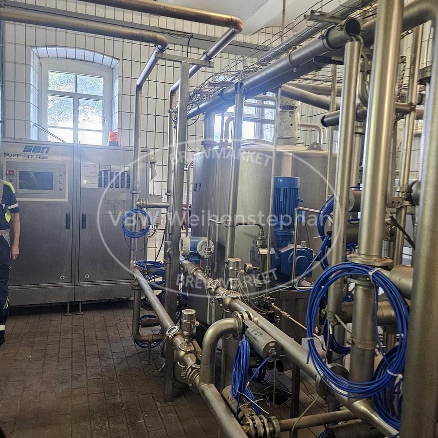 Used PVPP filtration plant