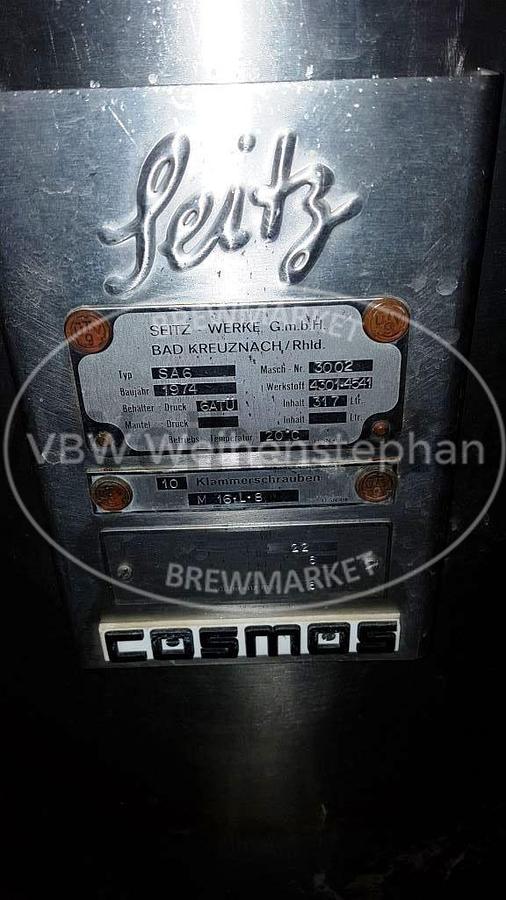 Used Kieselguhr filter, mobile