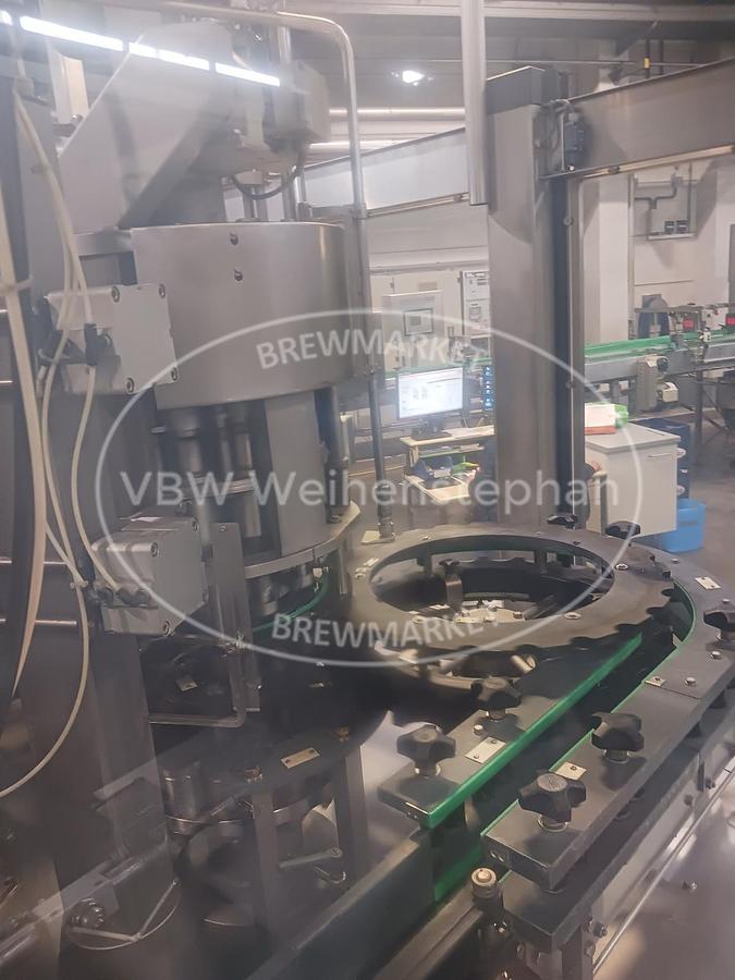 Used Glass bottle filler and capper