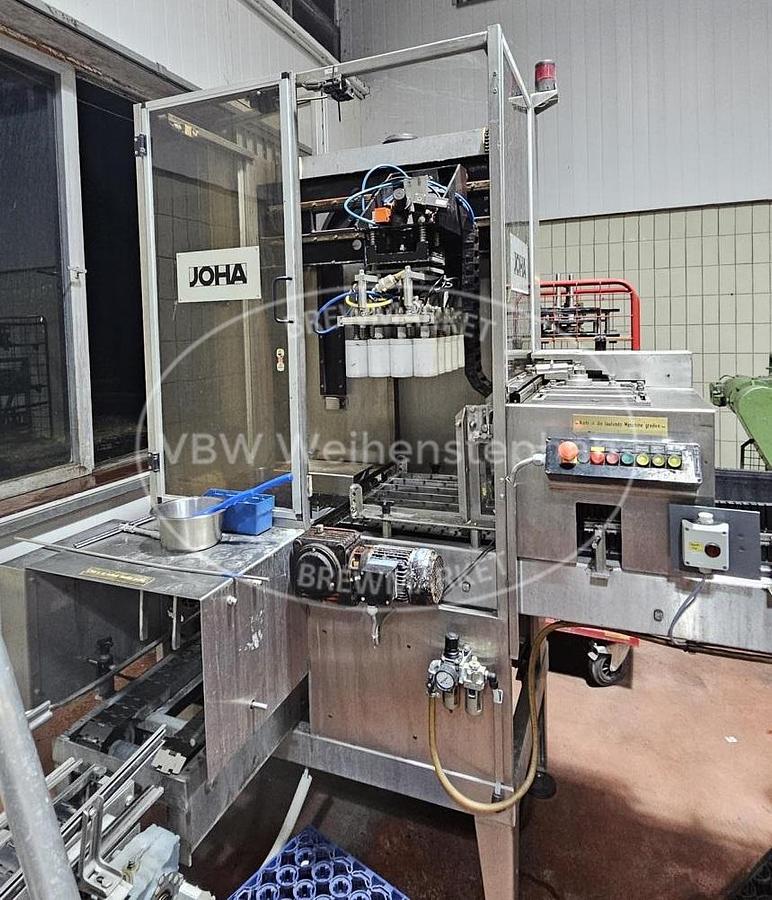 Used nonreturnable glass bottle filling line