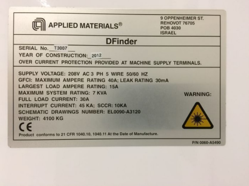 Used 2012 AMAT DFinder