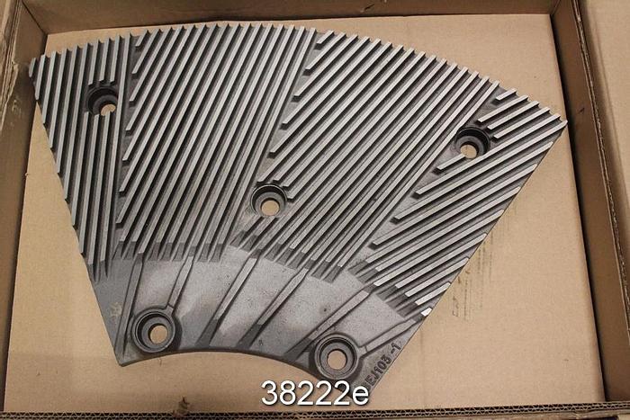 Unused Beloit DD4000 46" Refiner Plate Set, 4 Positions, 6 Segments Each #38222
