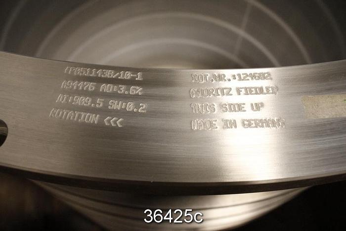 Unused Black Clawson UV500 Pressure Screen Basket, .008" Slots #36425