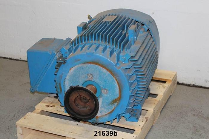 Used General Electric  Motor, 100 Hp, 3570 Rpm, 460 Volt, 405Ts Frame, 93.6% Efficiency, Extra Severe Duty #21639