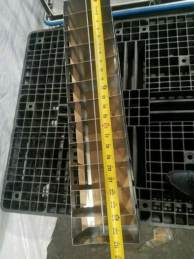 Used 26" Cell Bank Stainless Steel Stack Trays Racks Pharmaceutical