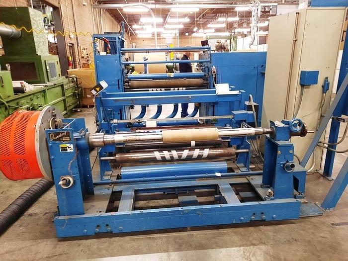Used 45" WIDE DUSENBERY MODEL 815 DUPLEX SLITTER REWINDER 24" REWIND DIAMETERS