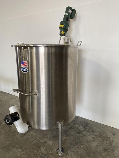 Used T&C  T-201 800 Liter Stainless Steel Mixing Tank w/ Agitator and Load Cells