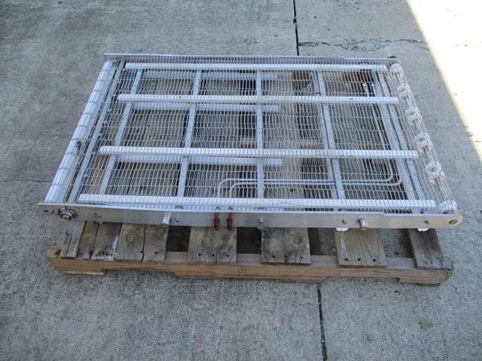 Used Conveyor Section; Wire Belt; 30"Wx4'L