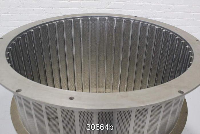 Used Black Clawson P30 Pressure Screen Basket, 0.078" Holes #30864