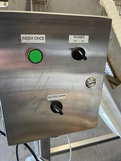 Used 176" Long x 8" Wide Food Grade Flighted Incline Conveyor