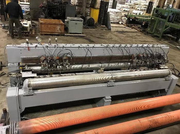 Used 116" (2.94M) BELOIT TWO DRUM SLITTER REWINDER 60" DIAMETER ROLLS