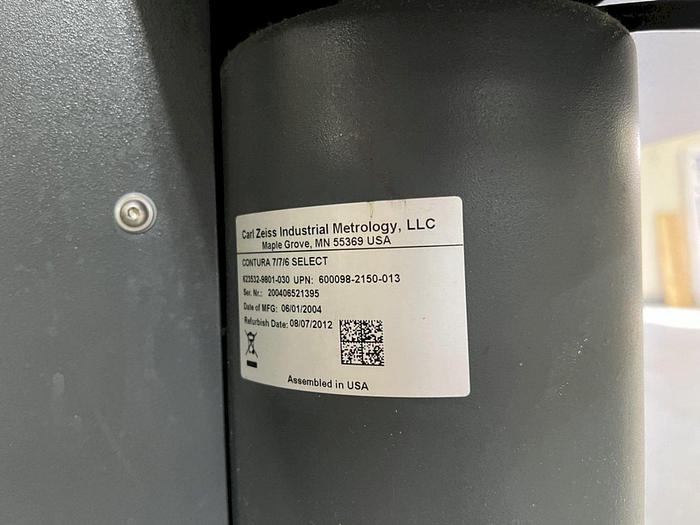Used 2004 ZEISS Contura 7.7.6 CMM