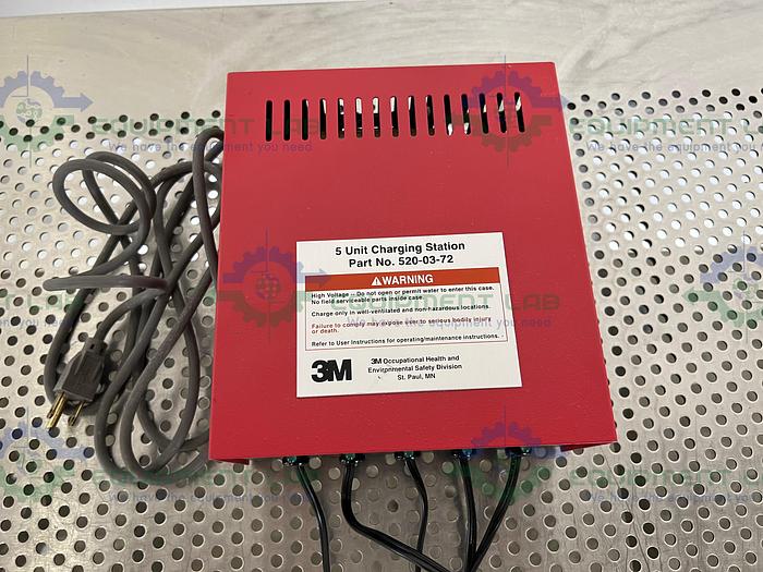 Used 3M  5 Unit Charging Station 520-03-72 w/ 3M Masks and Hoses