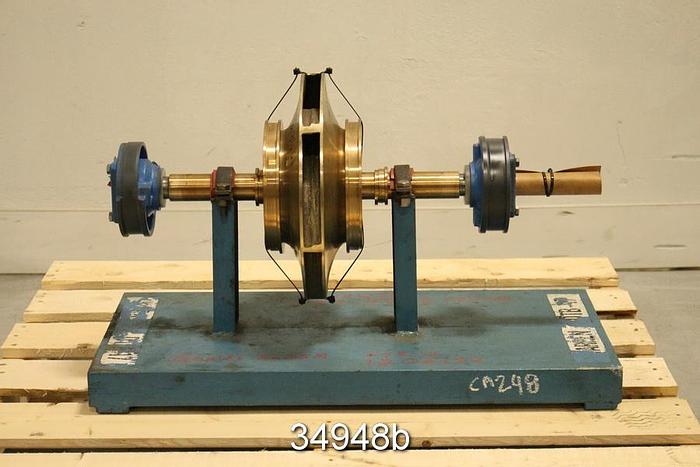 Refurbished Goulds 3405 6x8x14 Pump Rotating Assembly, 6 Vane 15" Diameter Impeller #34948