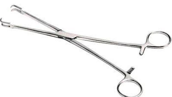 Used Forceps Uterine Tenaculum Schroeder 2 in 2 Teeth 240mm (9-1/2in)